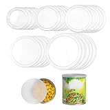 25 Piezas Tapas para Latas, Tapas Botes Conserva, Cubiertas Herméticas para Latas de Pp, 5 Tamaños Diferentes, Adecuado para Todo Tipo de Productos Enlatados y Botellas de Yogur