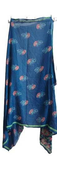 Image of Women Dupatta Blue Printed