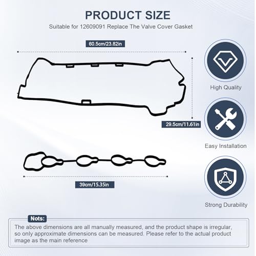 Image of 12609291 56049800 Valve Cover Gasket Kit for 2008-2017 Buick Lacrosse Regal Verano Chevy for Pontiac Solstice Saturn Sky 2.0L 2.4L 4L