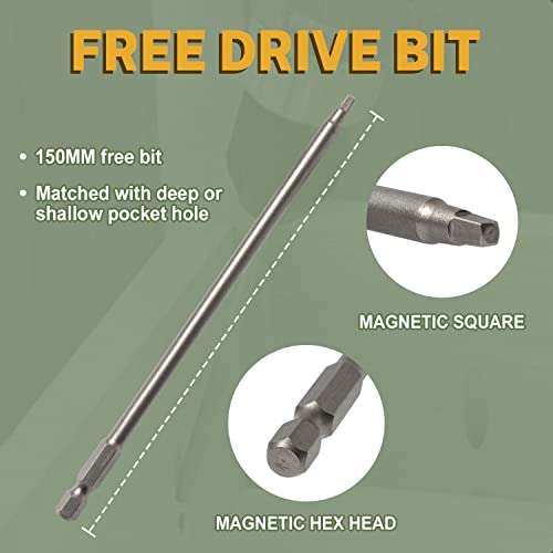 lionmax pocket hole screws 2-12 inch 300 pcs exterior pocket screw 8 x 2-1234 coarse thread square drive washer head blue coated weather resistant 150mm drive bit included