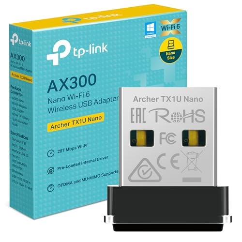 TP-Link Archer TX1U Nano WiFi Adapter for PC, Wi-Fi Wi-Fi Stick,