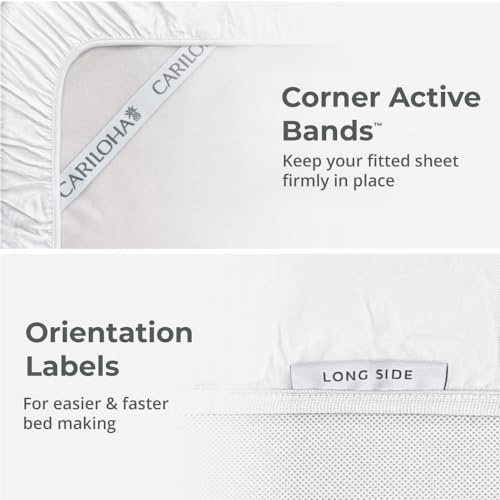 Cariloha Queen Sheet Set Ocean Mist thumbnail 4