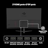 Z-Edge 24.5 Inch Gaming Monitor 300Hz (DP) 240Hz (HDMI) 1ms MPRT Full HD LED Monitor, 300cd/m² Brightness, 16:9 IPS Panel, FreeSync, HDR10, HDMI & DisplayPort, VESA Mountable - Black - Image 6