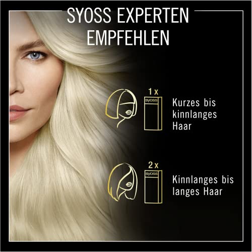 Foto von Syoss Oleo Intense Öl-Coloration 10-50 Helles Asch-Blond Stufe 3 (115 ml), dauerhafte Haarfarbe mit pflegendem Öl, Coloration ohne Ammoniak