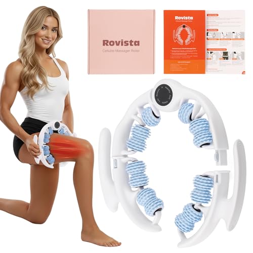 Rovista Anti Cellulite Massage Tool - Ergonomic Cellulite Remover for Legs and Arms with Detachable Handles - Smooth-Glide Lymphatic Drainage Massager for Boost Confidence and Tightened Skin(Blue)