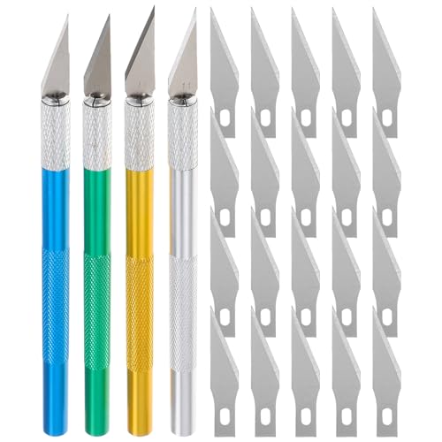 Abaodam �����p�u���[�h�t���N���t�g�i�C�t ����~�߃A���~�n���h�� �����ؒf�p�z�r�[�i�C�t�L�b�g �͌^ �A�[�g �g���~���O��Ɨp 4�Z�b�g