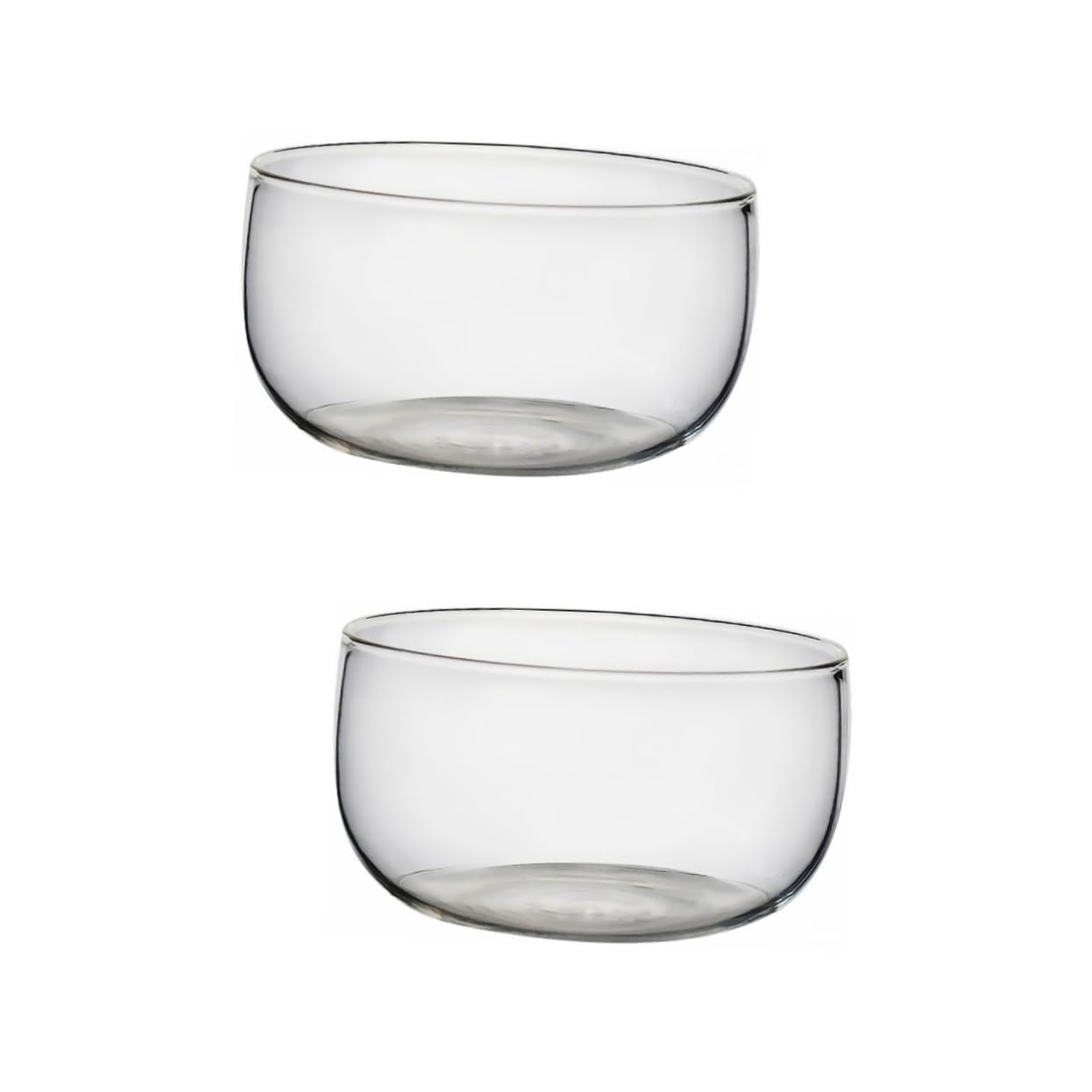 Bol en verre transparent borosilicate pour éviter les taches et servir vos salades