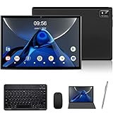 【Sistema Android 10 Estable】Equipada con Android 10 certificado por GMS, la tablet 10 pulgadas le ofrece un sistema operativo más seguro, fluido y rápido. La tableta Android le permite descargar miles de aplicaciones gratuitas de la Play Store sin anuncios, como Netlifx, Whatsapp, Youtube, etc.