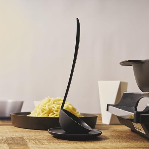 Louche verticale noire mini D-502-BK idéale pour service à table - 3