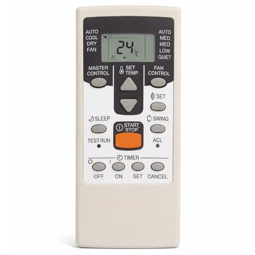 Télécommande Universelle de Remplacement pour Climatiseur, Compatible avec Fujitsu AR JE5 AR JE4 AR JE6, LG, Samsung, Daikin, Gree, Contrôle LCD Digital...