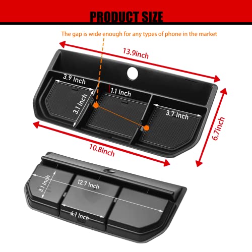 Zzdmdm 2023 Ford F150 Dashboard Organizer Tray For Ford F150 2021 2022 2023 Center Console Car Dashboard Accessories Phone Holder Abs Insert Secondary Storage Box 2022 Ford F150 #TOP3