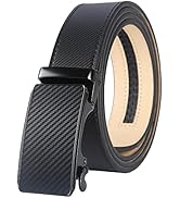 Lavemi Men's Real Leather Ratchet Dress Casual Belt, Cut to Exact Fit, Elegant Gift Box