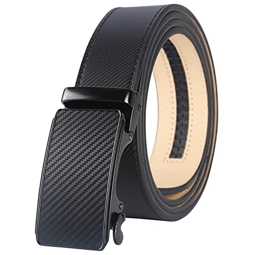 Image of Lavemi Men's Real Leather Ratchet Dress Casual Belt, Cut to Exact Fit,Elegant Gift Box