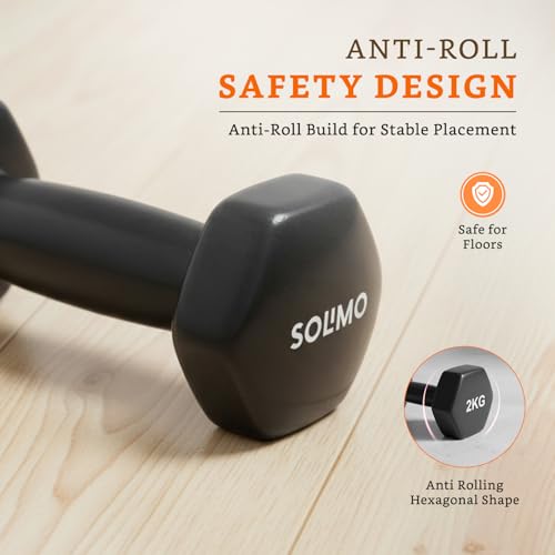Image of Amazon Brand - Solimo Vinyl Dumbbell