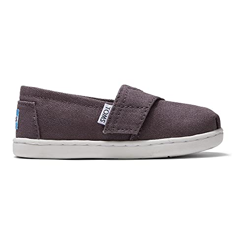 TOMS TINY ALPARGATA, Mocasines Planos, Unisex niños, Gris, 23.5 EU