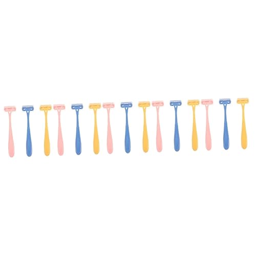Beavorty 15 piezas de depilación manual mini recortadora de pelo corporal afeitadora desechable afeitadora facial depilación rasuradoras para