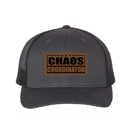 Chaos Coordinator Hat - Boss Cap, Leatherette Patch...