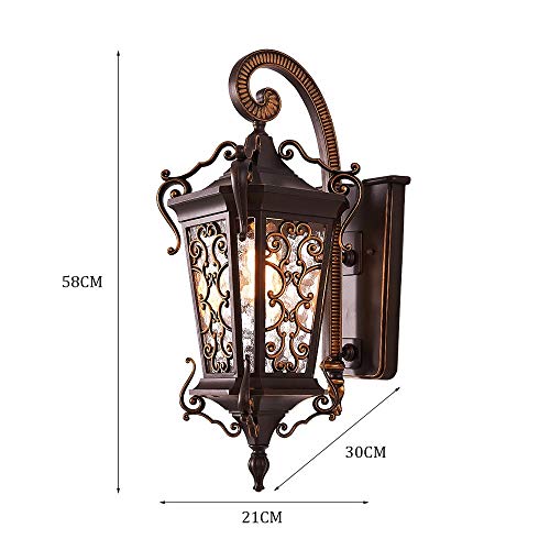 Grande lampe murale extérieure étanche pour décoration de cour et façade - 3