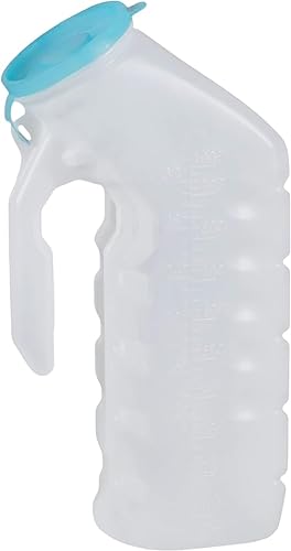 Vista 13 de Vakly Orinal masculino con cubierta que brilla en la oscuridad [32 onzas, paquete de 2] botellas portátiles para orina para hombres utilizados