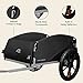 Retrospec Rover Hauler Bike Cargo Trailer - Foldable Frame with Weather-Resistant Fabric & 80lb Capacity - Universal Bike Trailer for 20-29in Wheels - Includes Safety Flag & D-Ring Anchors