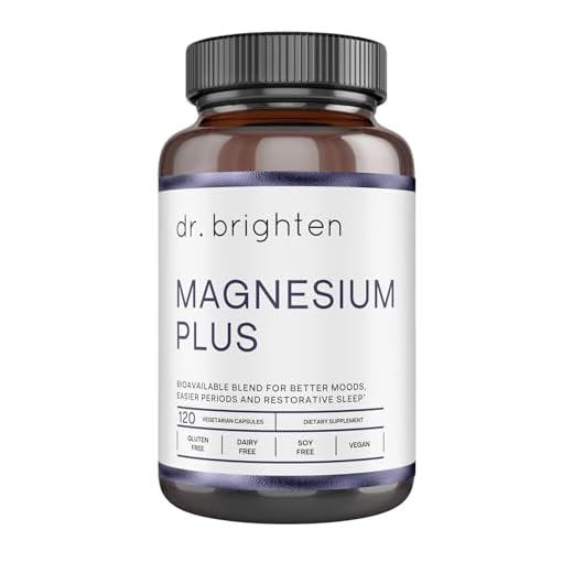 Dr. Brighten Magnesium Plus (as Magnesium Bi-glyncinate) - Beneficial in Maintaining a Healthy Mood, Sleep, Hormone Balance and Reducing Symptoms of PMS and Menstrual Cramps