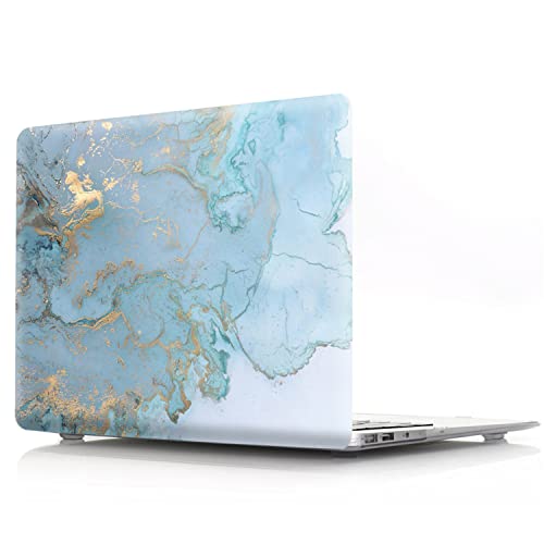 Housse rigide MacBook Air M1 marbre avec film clavier de protection A2337 A2179
