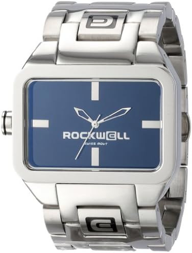 Rockwell Time Unisex DT102 Dual Time Stainless Steel and Black Watch