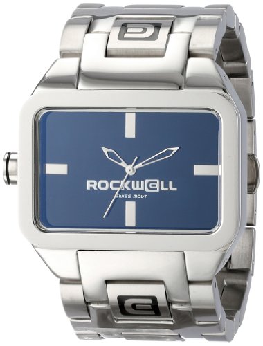 Rockwell Time Unisex Dt102 Dual Time Stainless Steel And Black Watch #TOP1