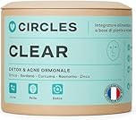 Zinco 5,4 mg Integratore Acne e Pelle Impura – CIRCLES CLEAR | Bardana, Ortica, Curcuma, Rosmarino | 60 Capsule Vegan