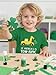 Tstars St Patrick's Day Toddler Construction Truck Shirt - Tow Truck Digging Shamrocks Kids Tee for Boys and Girls3T Green