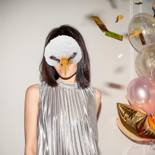 Masque aigle confortable en cuir synthétique pour éviter la chaleur