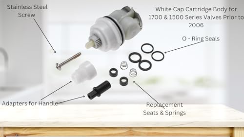 T & T Hardware Delta RP32104 Replacement Shower Cartridge – Compatible with Delta 1700 & 1500 Series Monitor Valves (Obsolete RP16207) – Precision Mixing & Pressure-Balance Valve