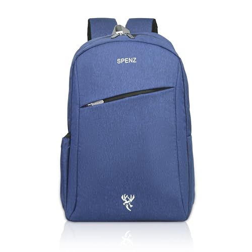 Image of SPENZ BAGS Laptop Backpack -Breathable Shoulder Straps, Mesh Side Pocket, Waterproof, Front Zipped Pocket, Padded Laptop Compartment, Backpacks