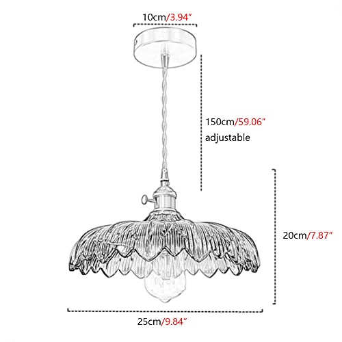 Lámpara de araña para pasillo oscuro con cristal brillante retro 4