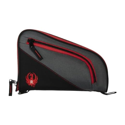Allen Company Ruger Tucson Handgun Case, 10" Black/Gray/Red