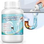 Drain Unblocker Powder, Sink Unblocker Quickly Remove Hair, Leftovers, Lipid and Blockages in Sink and Pipe, Drain Cleaner Suitable for Cleaning and Deodorizing Bathroom Drains, Kitchen and Toilet