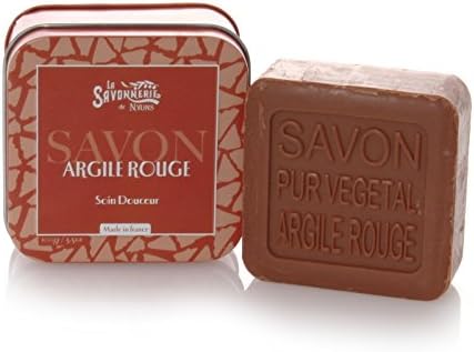 La Savonnerie de NyonsSoap in a Tin Box, Argile Rouge (Red Clay), 100 g
