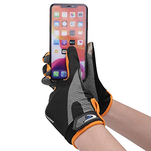 Image of Summer Cooling Cycling Gloves Full Finger Touch Screen for Women Men Breathable Non-slip Motorcycle Mountain Bike Riding Gloves Road Bicycle BMX Lifting Fitness Climbing Workout Exercise Golf Gloves