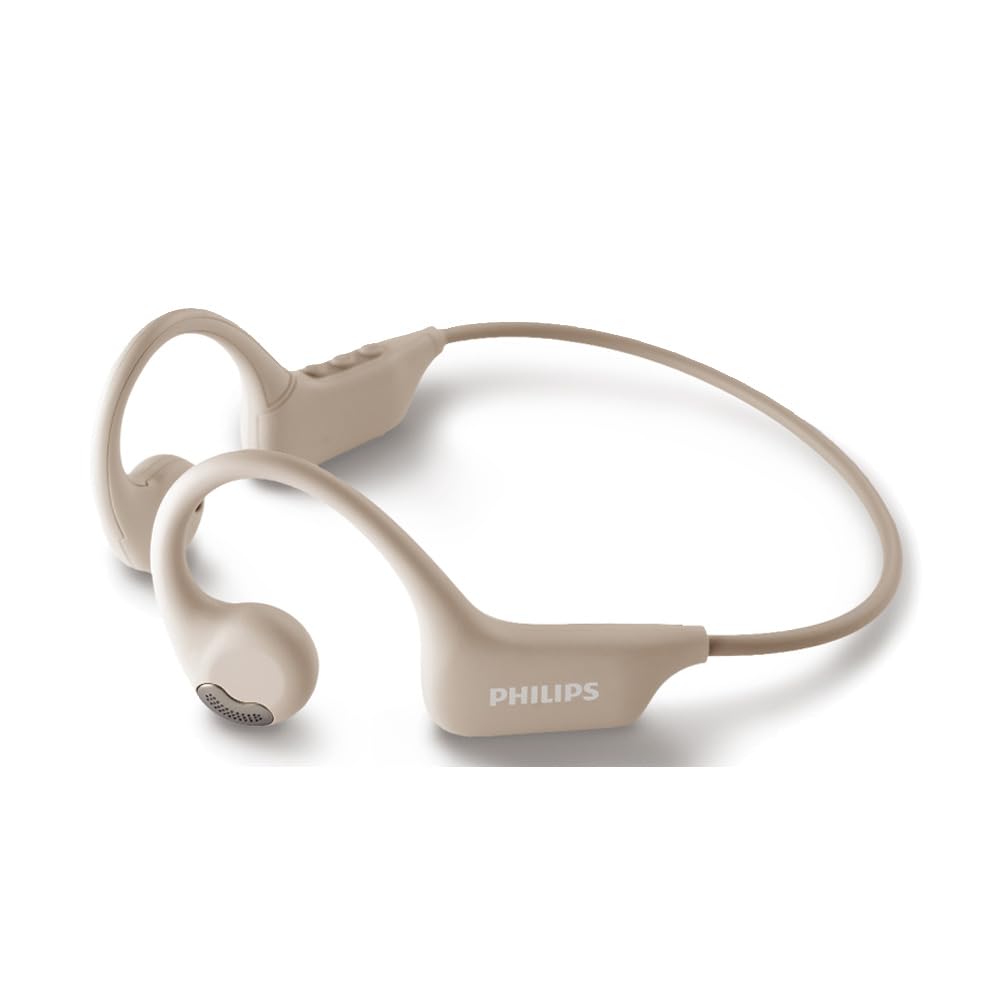Philips Casque de sport sans fil ouvert, beige