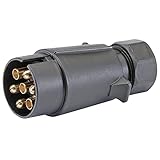 Draper 99668 7-poliger N-Typ Abschleppstecker Recovery, schwarz