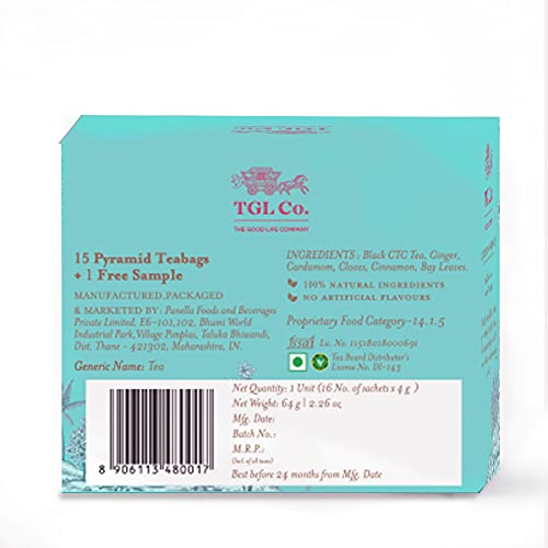 Té Kadak Masala Chai con 16 saquitos miniatura 4