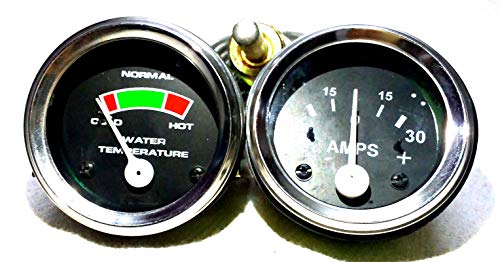Reloj de temperatura y amperímetro para tractor Massey Ferguson 135, 35 y 65