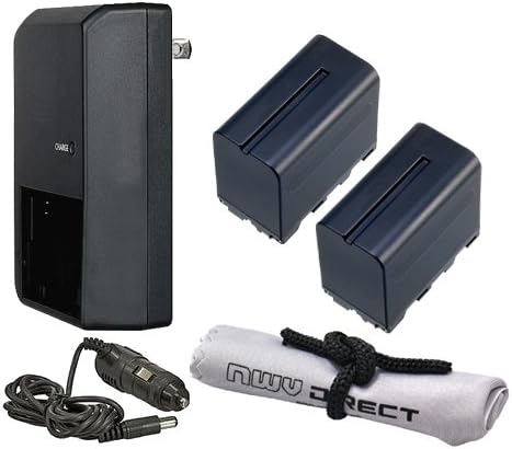 High Capacity Lithium Ion Replacement Compatible with Sony NP-F970-2 Batteries (6500Mah) + Charger