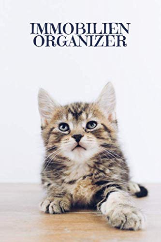 Preisvergleich Produktbild Immobilienorganizer: Journal für Skizzen Ideen Berechnungen mit Terminkalender / Motiv: Süße Katze