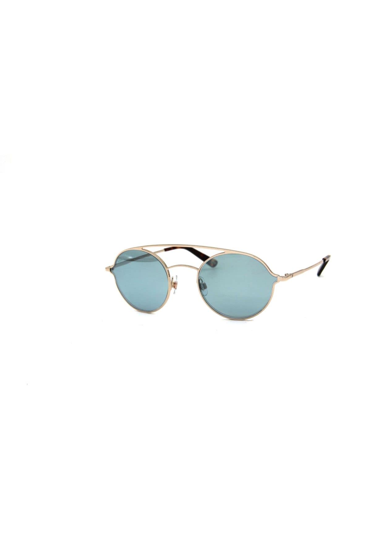 Marka W 0220 32X Unisex,AVAL,METAL,ALTIN Çerçeve ORGANİK,YEŞİL Cam 56 Ekartman Güneş Gözlüğü