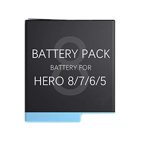 XITAIAN 3.85V 1220mAh AHDBT-801 Remplacement Batterie pour GoPro HD Hero8, Hero 8/7/6/5 Black Cover