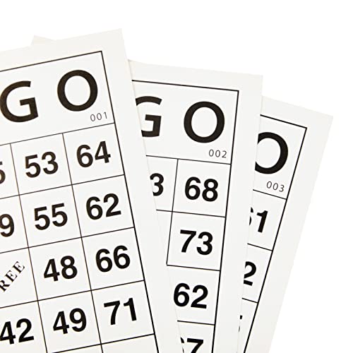 Juvale Paper Bingo Cards For Kids And Adults, 001-180 Numbered Cardstock Paper Sheets For Bingo Supplies, Birthday Party, Company Event, Classroom Games, Casino Night (4X6 In) #TOP2