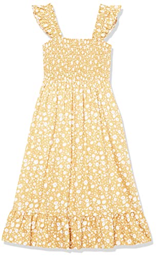 Image of The Drop Womens Kimi Ruffled Shoulder Smocked Midi Dress