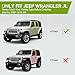 AUTOSAVER88 6 inches OE Style Running Boards, Nerf Bars, Side Steps Compatible for 2018-2026 Jeep Wrangler JL 4-Door Black (Excl JK Model)