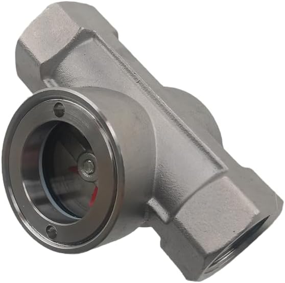 3/4"NPT Female 304 Stainless Window Sight Glass Flow Indicator With Impeller Pipe Medium flow observer